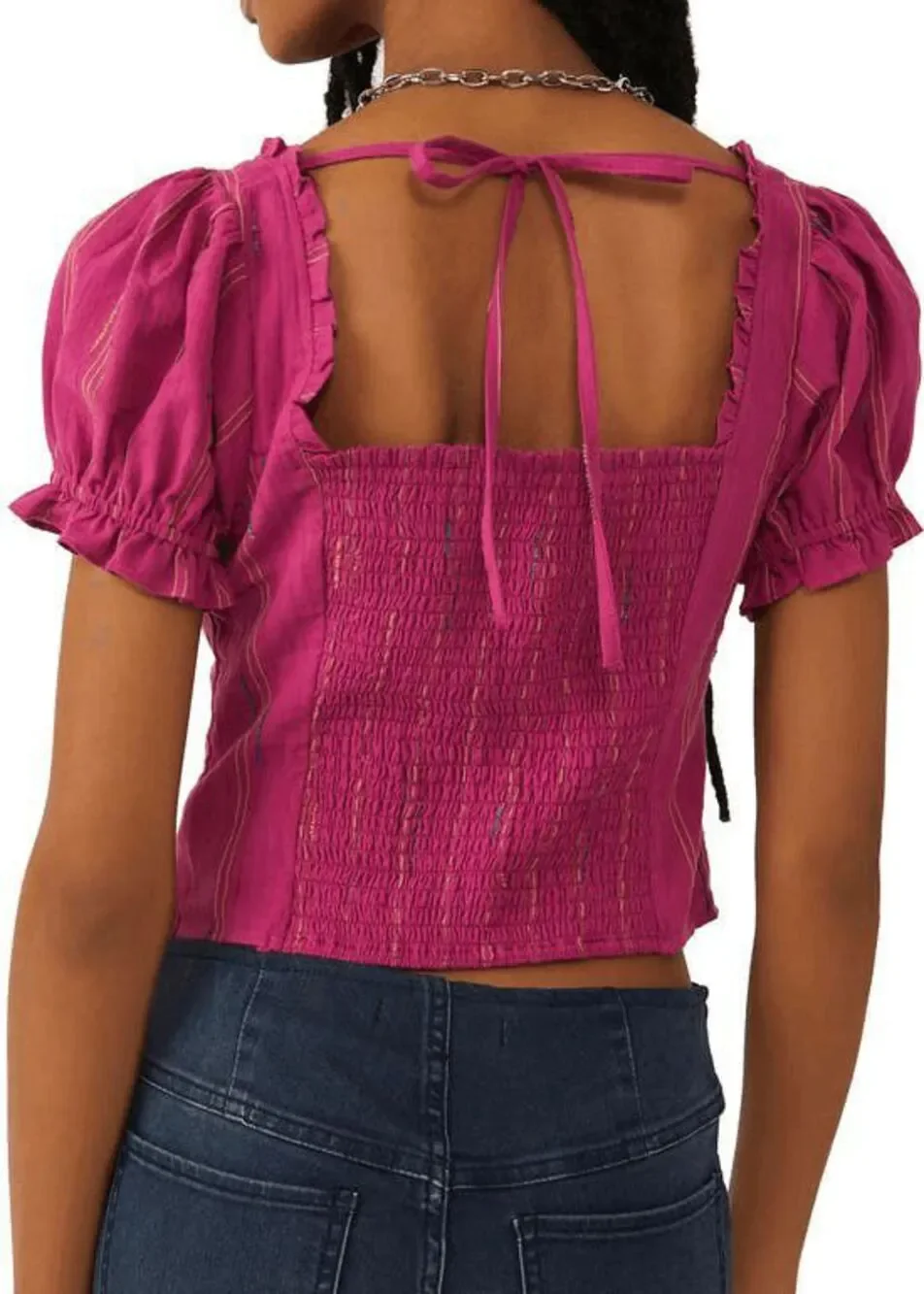 NEW Free People Pink Seatonin Corset Top Women’s Small